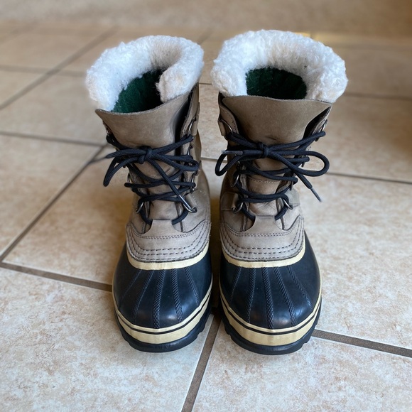 Sorel Caribou waterproof shearling lined snow boots size 7 - Picture 2 of 10